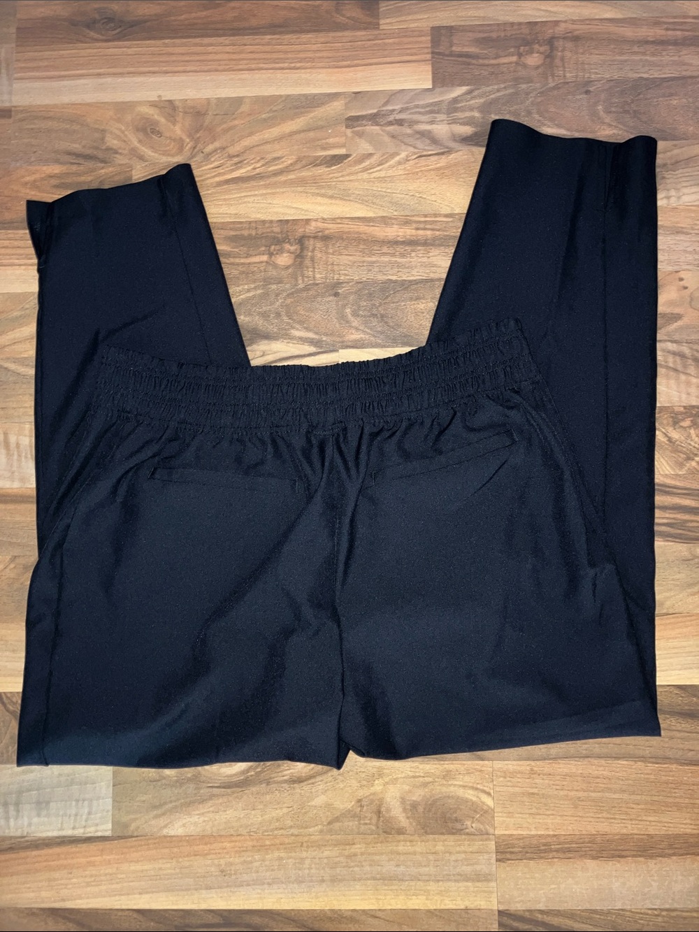 Jockey Black polyester Side slit pants back pockets Sz L Women’s